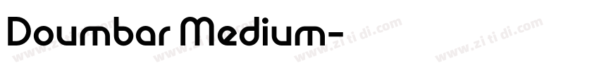 Doumbar Medium字体转换